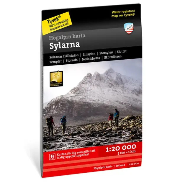 Sverige: Sylarna Calazo Høyfjellskart 1:20 000