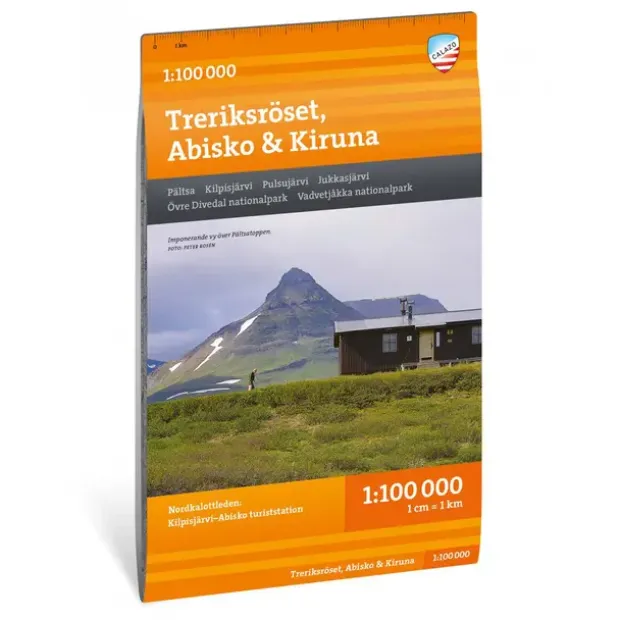 Sverige: Treriksröset Abisko Kiruna Calazo Turkart 1:100 000 Nordkalottleden