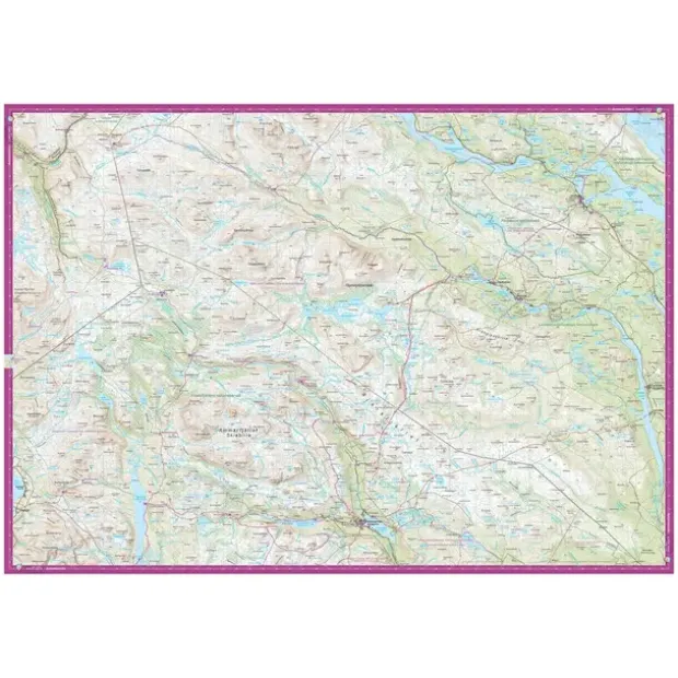 Sverige: Vindelfjällen Calazo Turkart 1:100 000