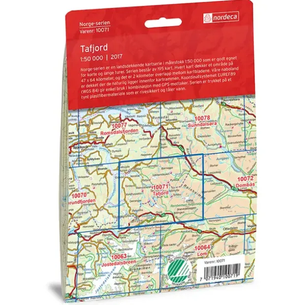 Tafjord Nordeca Norge 1:50 000 10071