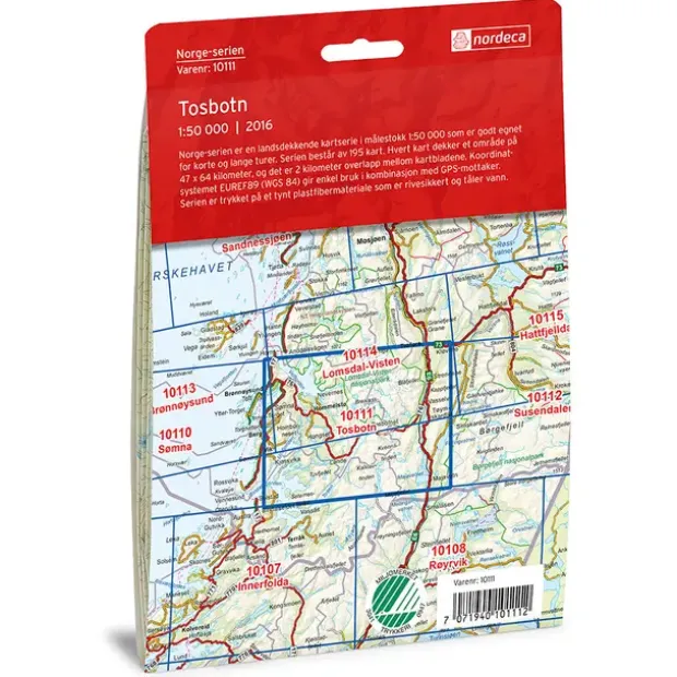 Tosbotn Nordeca Norge 1:50 000 10111