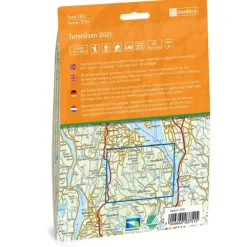 Totenåsen Nordeca Topo 1:25 000 3751