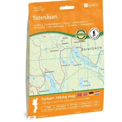 Totenåsen Nordeca Topo 1:25 000 3751