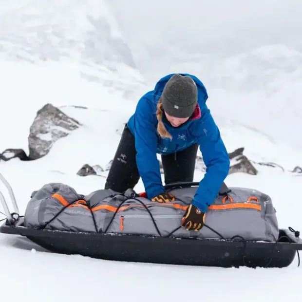 Transportpulk 155 cm Fjellpulken Transporter 155 Black