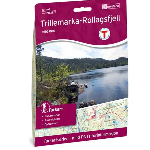 Trillemarka-Rollagsfjell Nordeca Turkart 1:50 000 2824