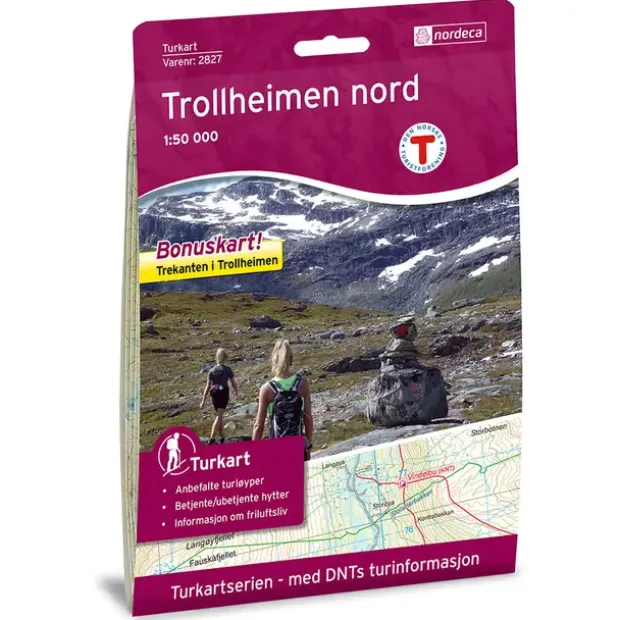 Trollheimen nord Nordeca Turkart 1:50 000 2827