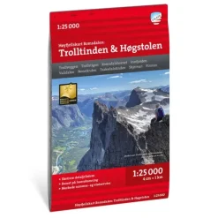 Trolltinden Høgstolen Calazo Høyfjellskart 1:25 000 Romsdalen