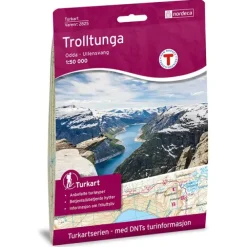 Trolltunga Odda-Ullensvang Nordeca Turkart 1:50 000 2825
