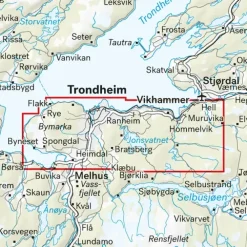 Trondheim Malvikmarka Calazo Stikart 1:25 000