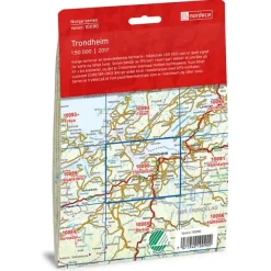 Trondheim Nordeca Norge 1:50 000 10090