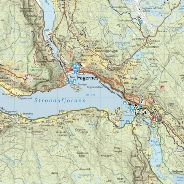 Valdres Calazo Turkart 1:50 000