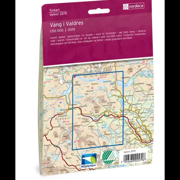 Vang i Valdres Nordeca Turkart 1:50 000 2579