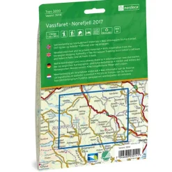 Vassfaret-Norefjell Nordeca Topo 1:50 000 3014
