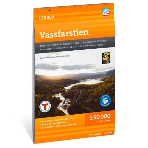 Vassfarstien Calazo Turkart 1:50 000