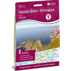 Vesterålen Hinnøya nord Nordeca Turkart 1:100 000 2812