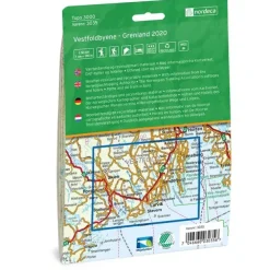 Vestfoldbyene-Grenland Nordeca Topo 1:50 000 3035