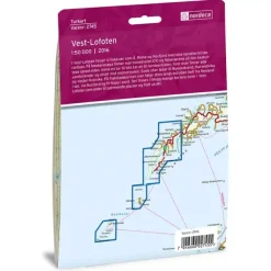 Vest-Lofoten Nordeca Turkart 1:50 000 2745