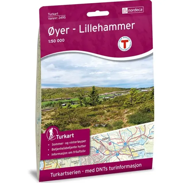 Øyer-Lillehammer Nordeca Turkart 1:50 000 2495